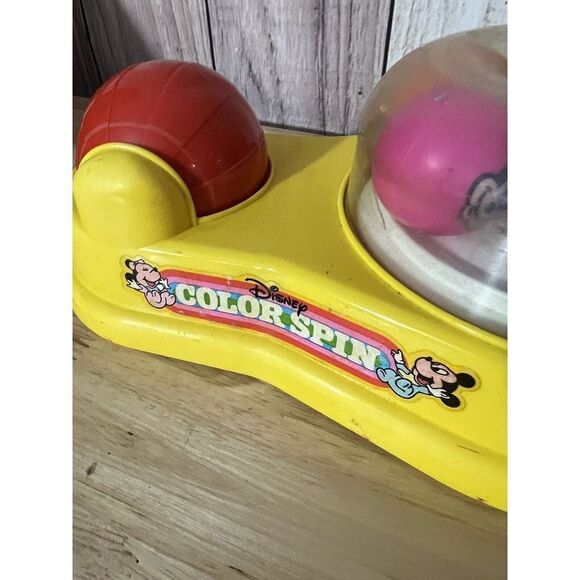 VINTAGE DISNEY COLOR SPIN TOY MATTEL 1986 MICKEY MINNIE MOUSE BABY INFANT TOY - Picture 7 of 10